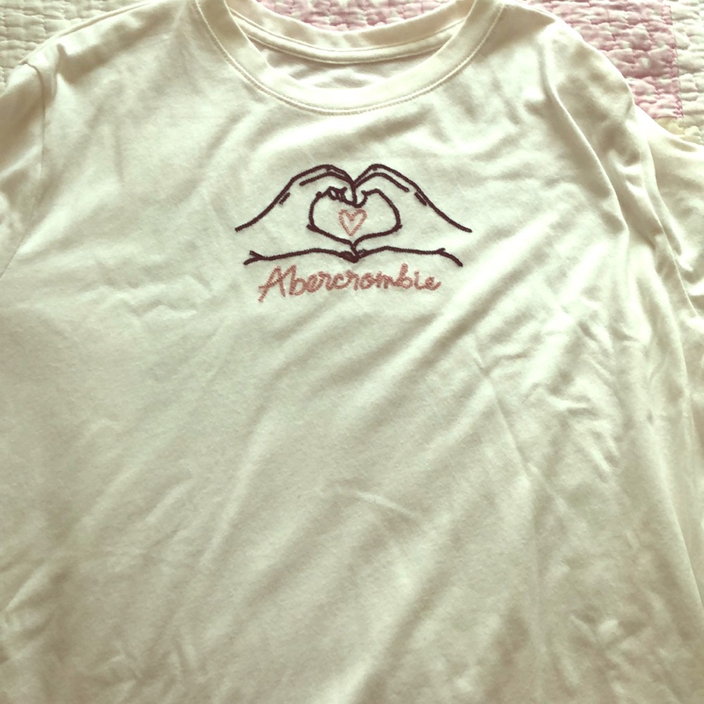 Abercrombie logo long sleeve shirt